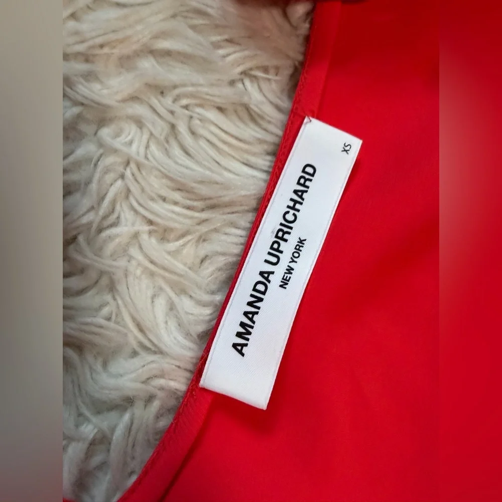 Amanda Uprichard Josephina Jumpsuit in Crimson Red - Size XS - Picture 5 of 6